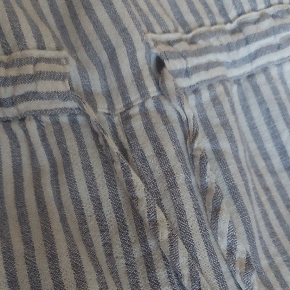 Universal Thread Blue & White Striped V-Neck Romper - Picture 11 of 11